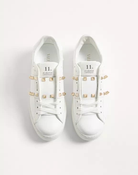 Valentino Sneaker Rockstud Untitled White Gold - View 3