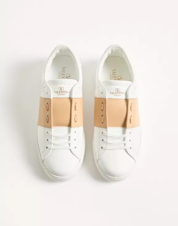 Valentino Sneaker Open White Beige - View 3