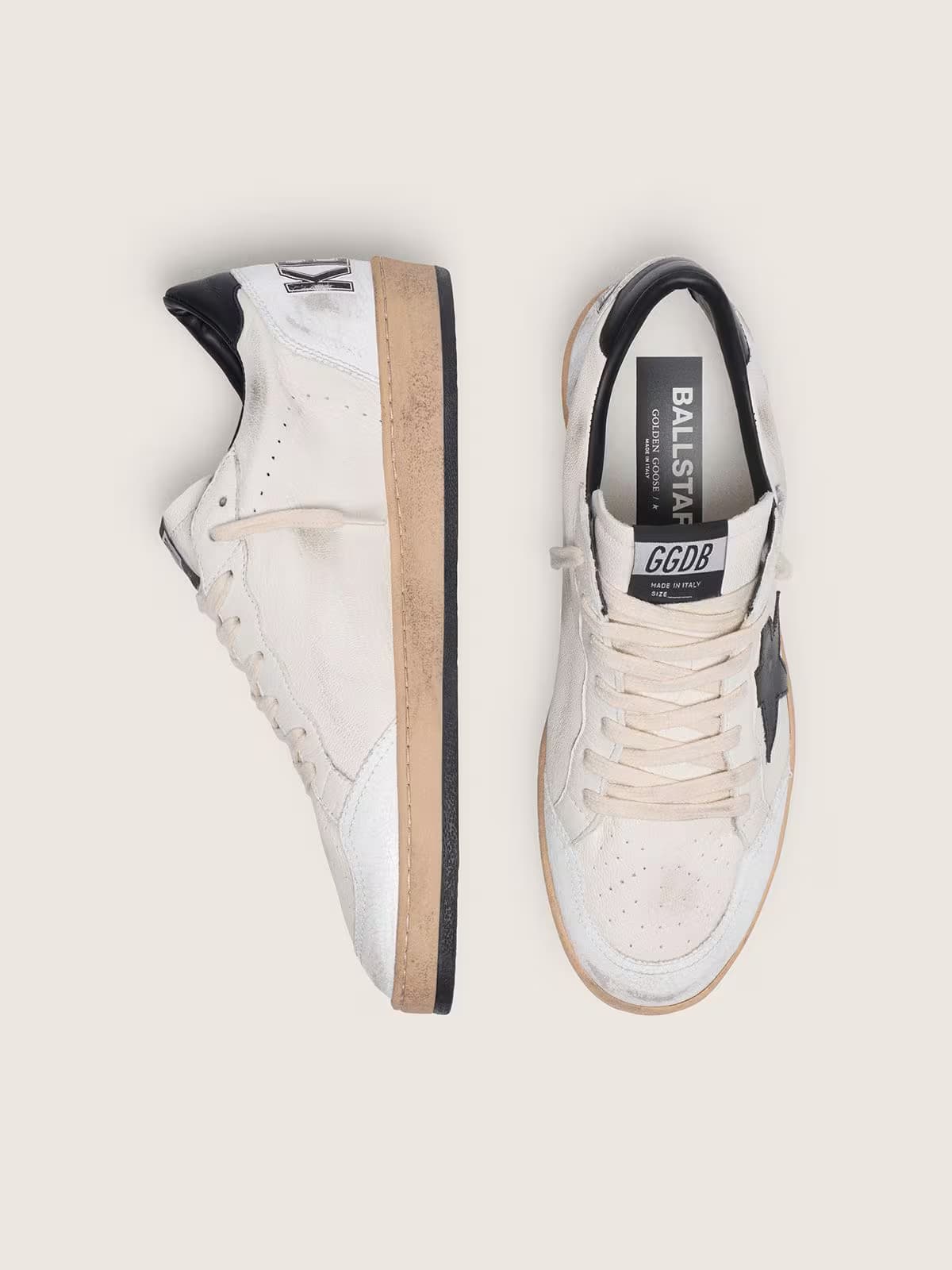 Golden Goose Ballstar White Black - View 4